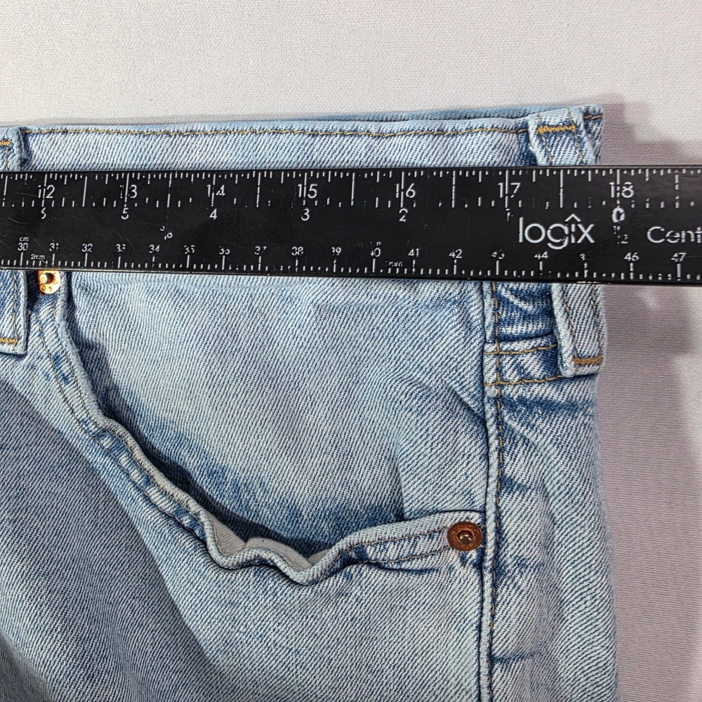Levis 541 Athletic Taper Jeans Mens 36x28 (TAG 36x30) Light Wash Blue BIG E - Picture 3 of 15